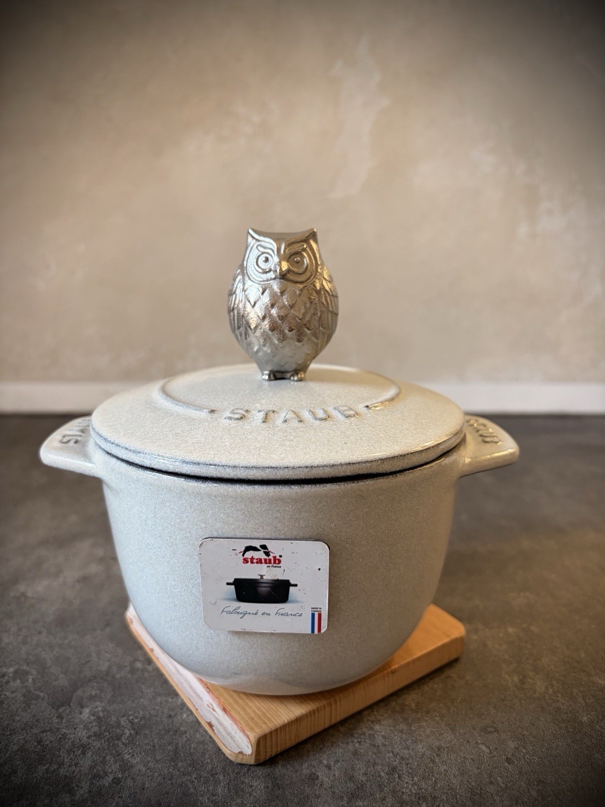 Owl Knob for Staub Stainless Steel (New)