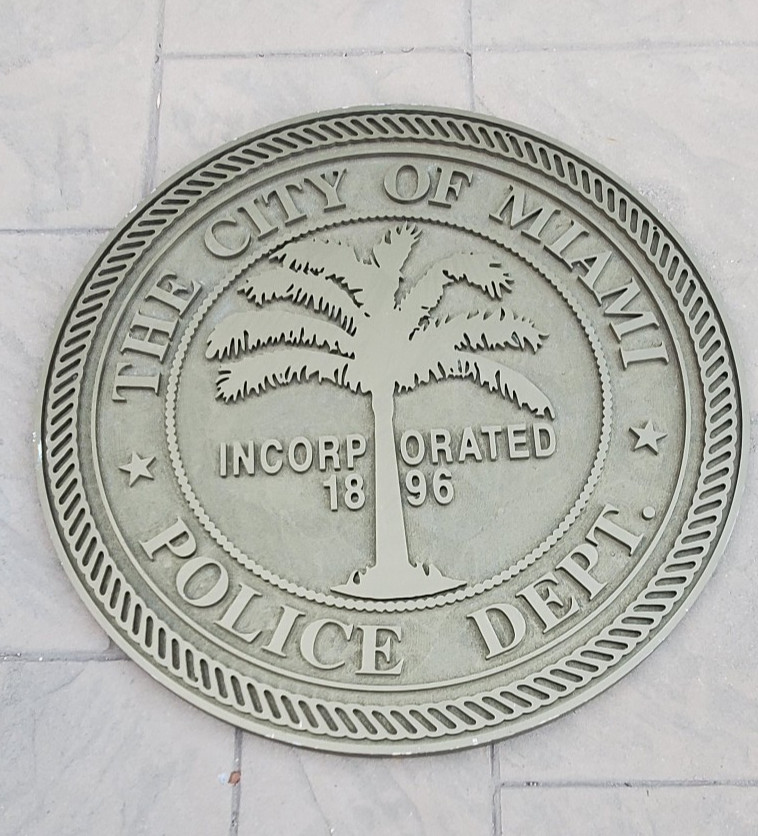 Rare VTG The city of Miami Police Dept Department 1896 36\