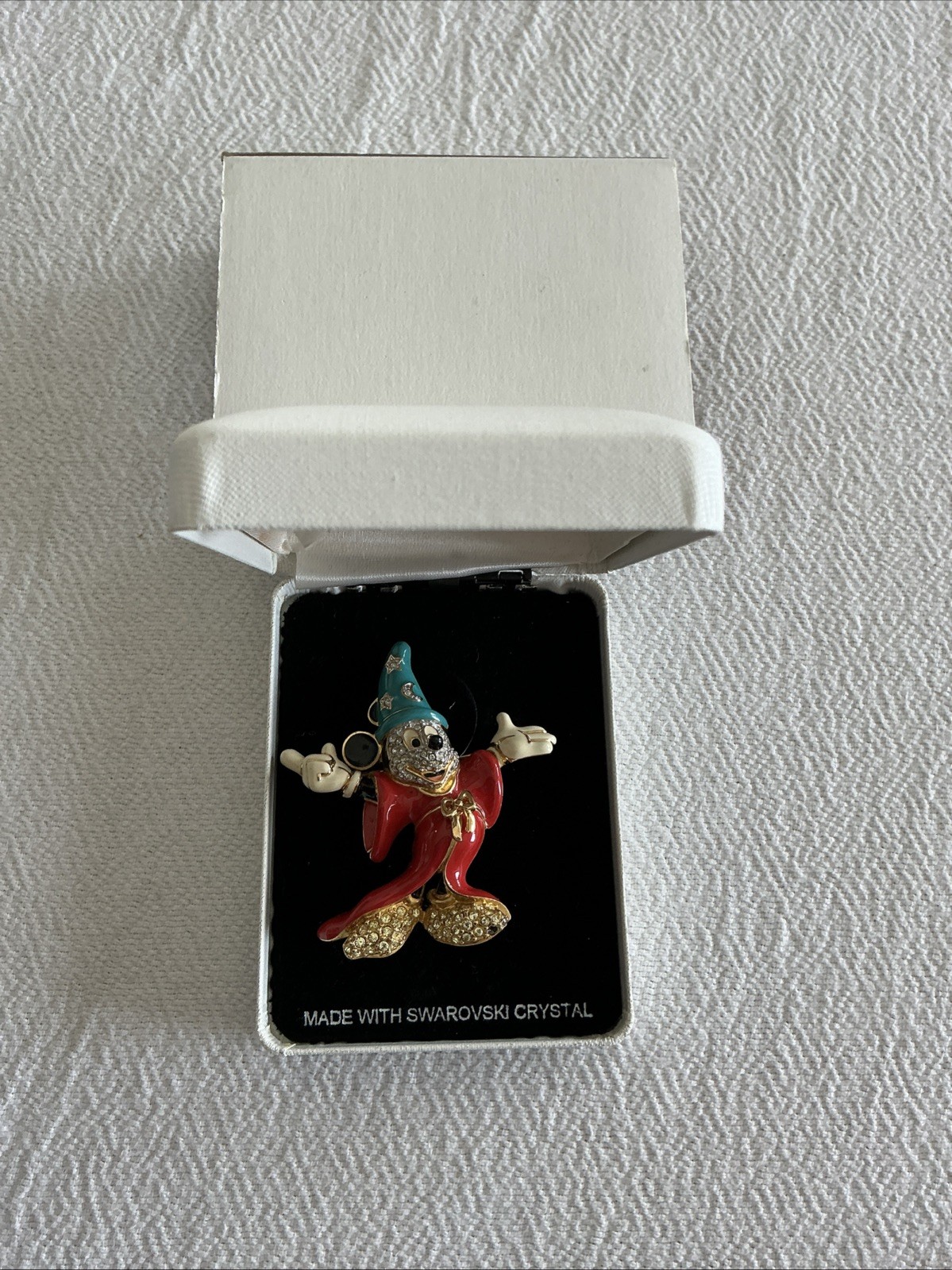 Swarovski Disney’s Fantasia Mickey Mouse “Sorcerer Mickey” Brooch L.E.- Read
