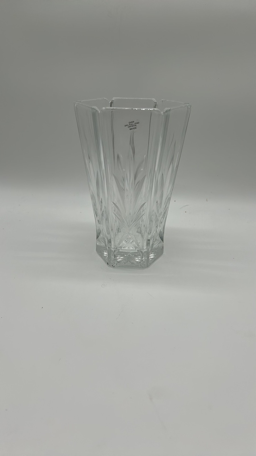 Vintage Gorham Full Lead Crystal Vase Art Deco Style