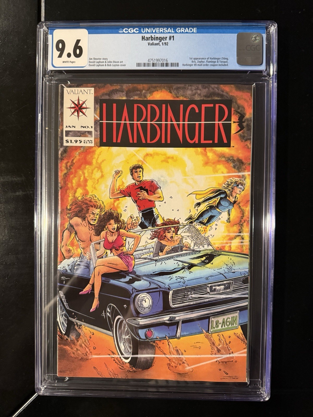 Harbinger #1 CGC 9.6 1992 w/Coupon (Valiant) Harbinger #1 CGC 9.6 1992 w/Coupon (Valiant)