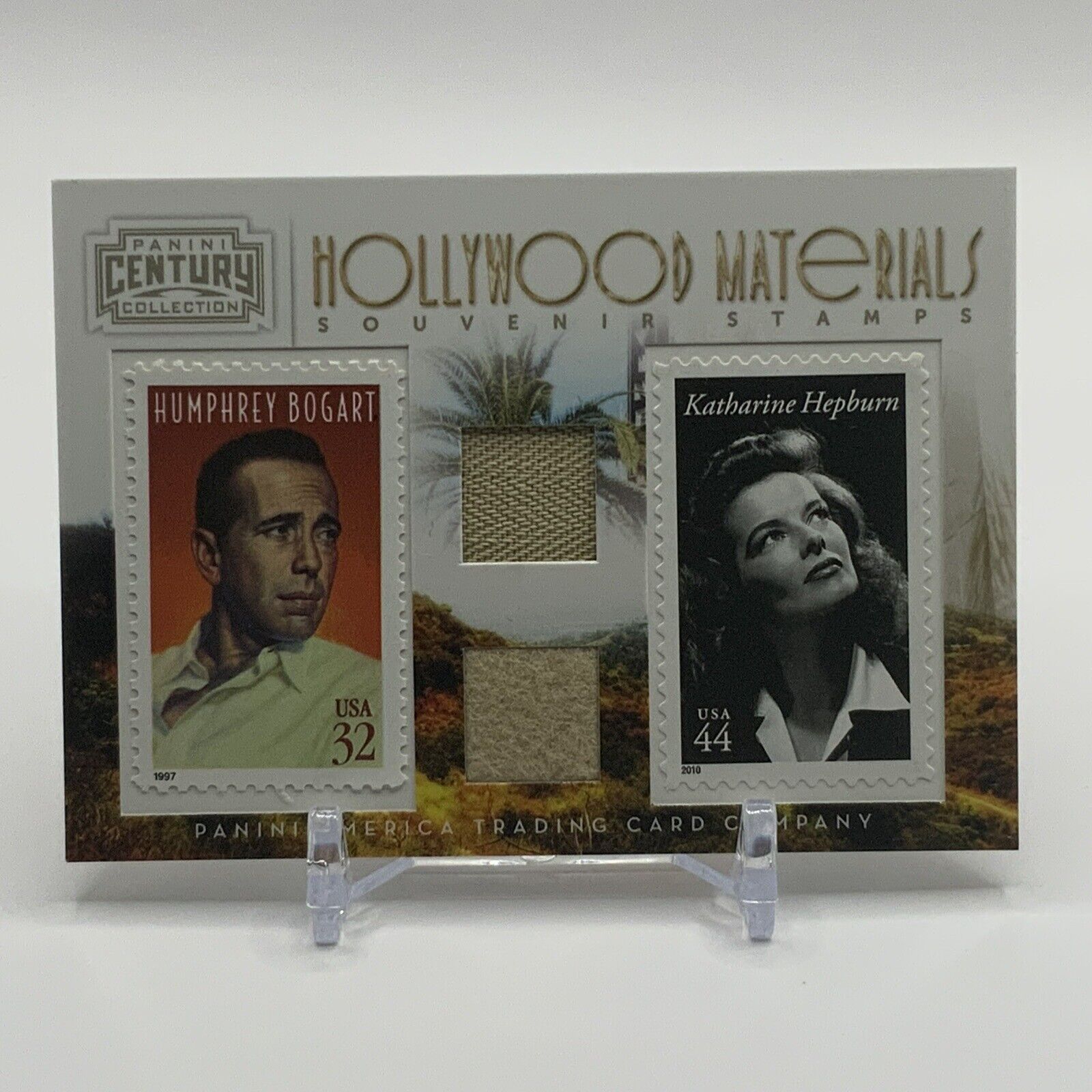 2010 Panini Hollywood Materials - Humphrey Bogart And Katharine Hepburn -102/250