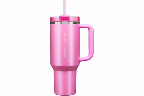 Stanley x Starbucks Winter Pink Quencher 40oz Tumbler Limited Edition NEW