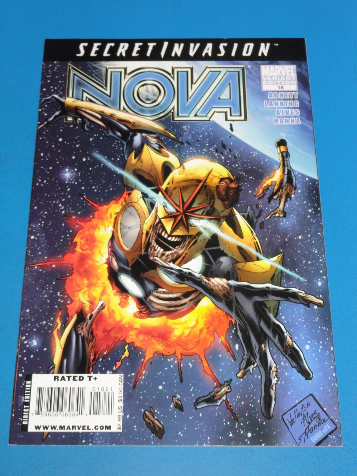 Nova #18 Zombie variant VFNM beauty Wow z