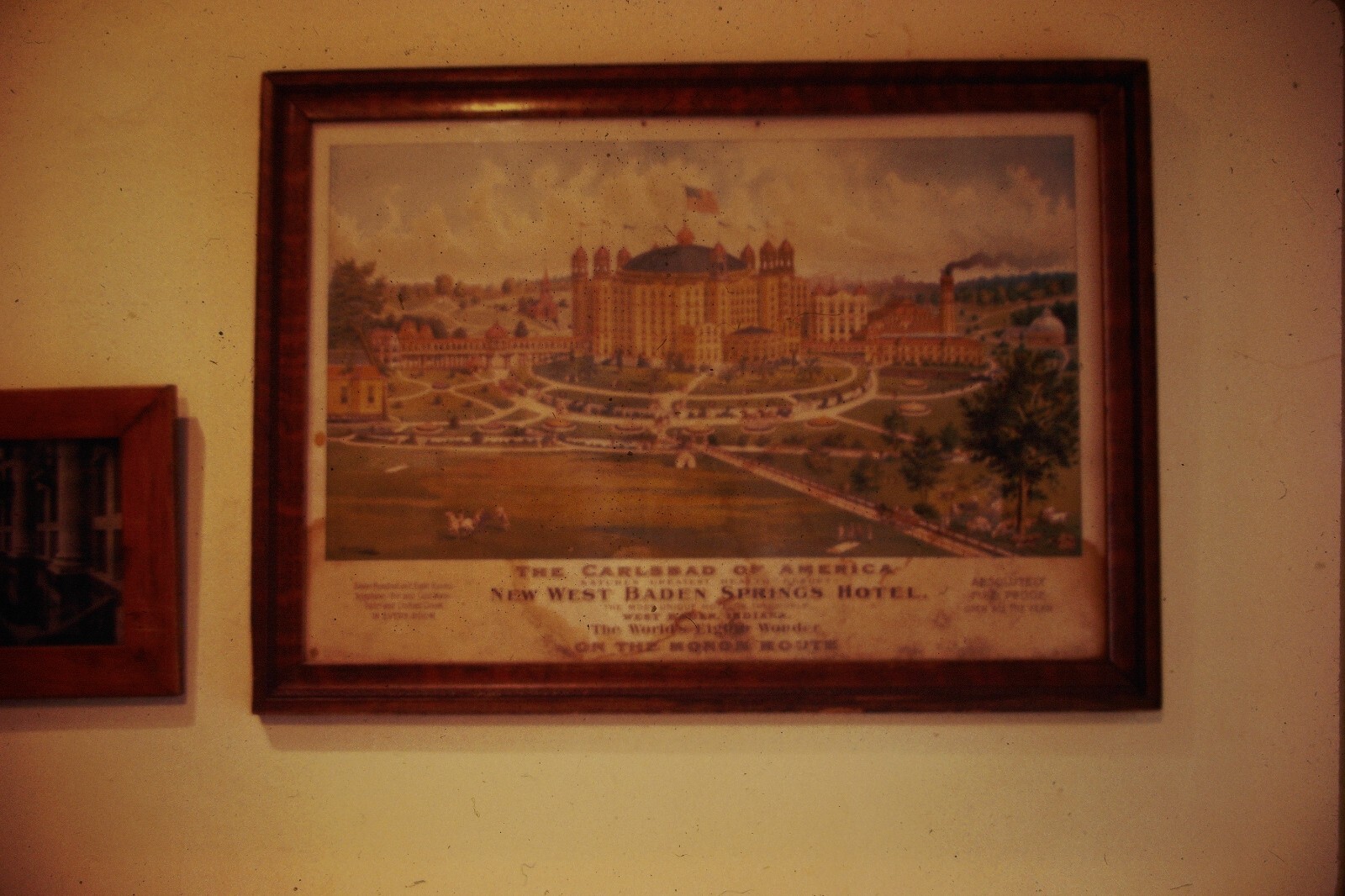 S1125 IN Indiana French Lick Area West Baden Springs Hotel 35 MM Slide Photo