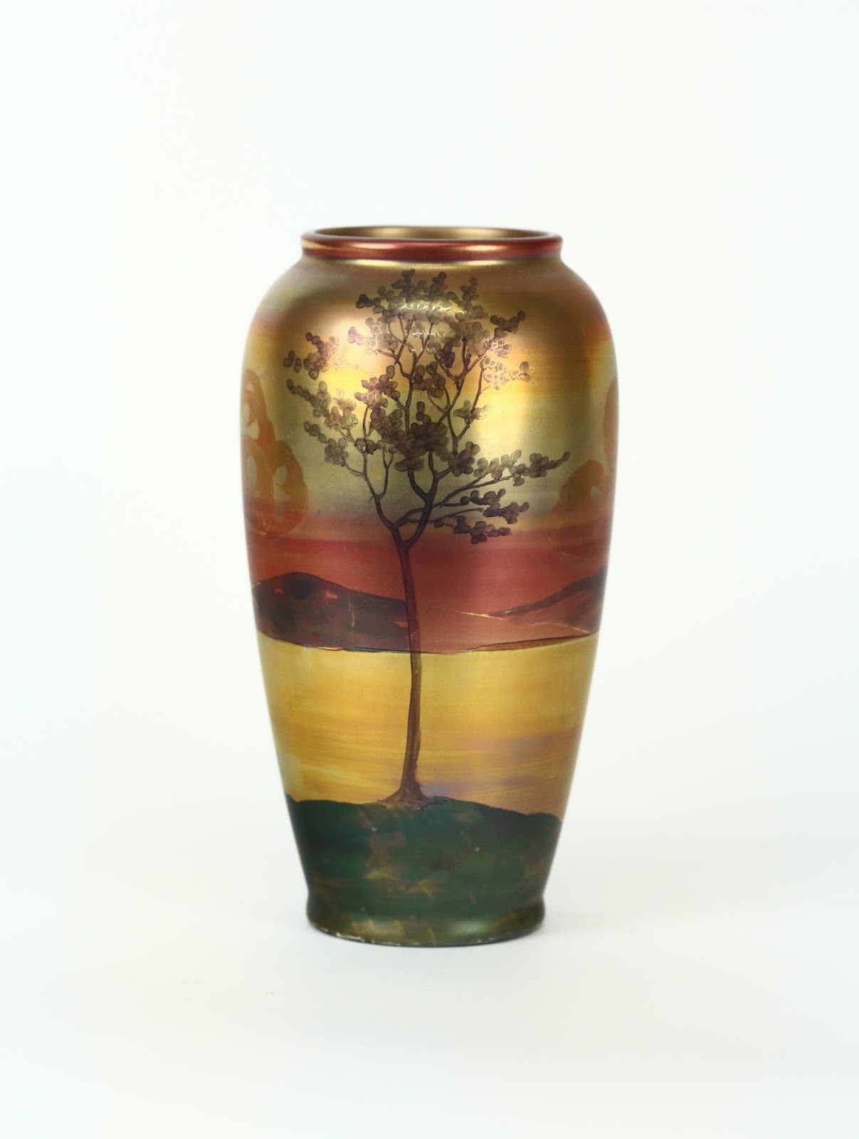 Weller Pottery Iridescent Glaze Lasa Vase