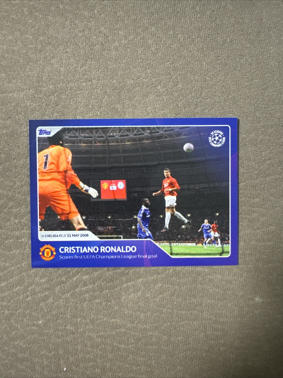 TOPPS UEFA CHAMPIONS LEAGUE 30 SEASONS BASE #65 CRISTANO RONALDO MANCHESTER UTD