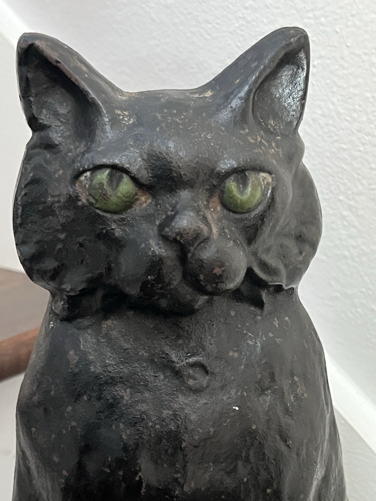 12 lb. ANTIQUE VINTAGE c.1918 HALLOWEEN TOM CAT DOORSTOP