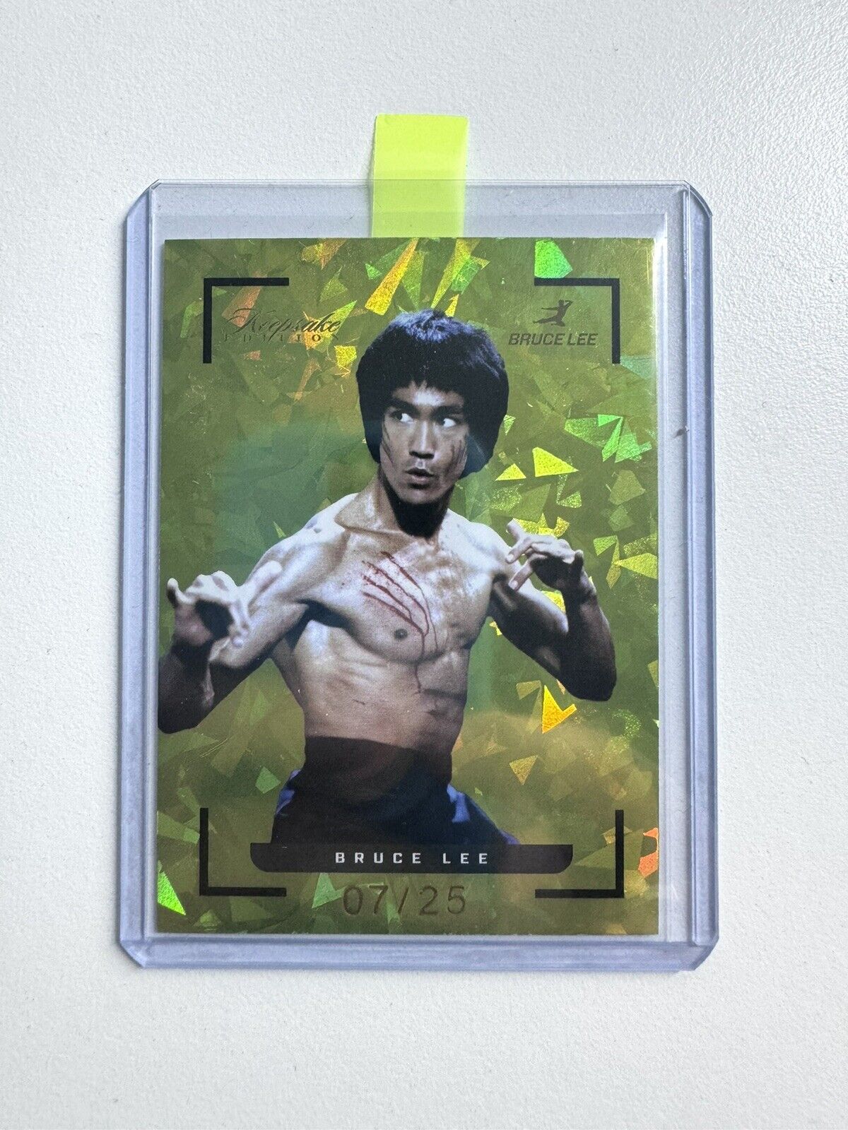 2024 Keepsake Bruce Lee 50th Anniversary Edition Green /25 Parallel Card