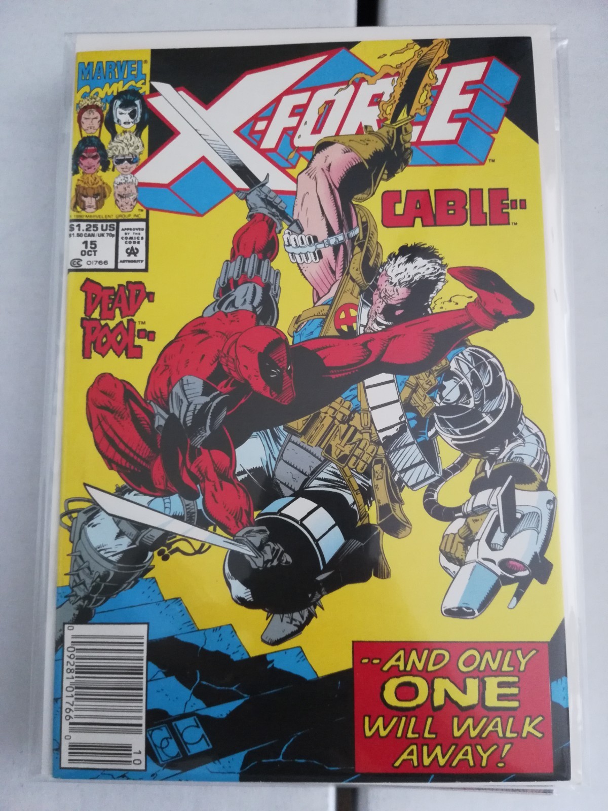 X-FORCE #15 Cable Deadpool VERY FINE Marvel Comics Newsstand