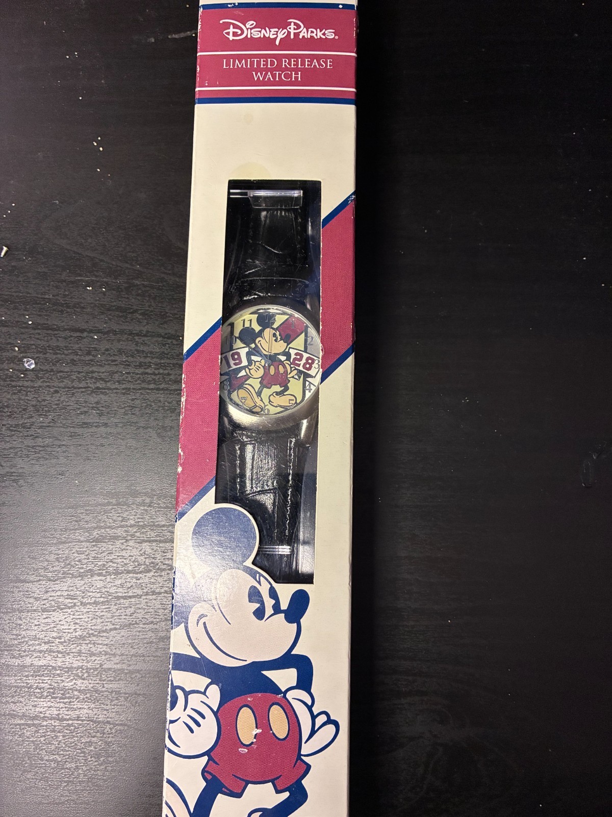 New Disney Parks Limited Release Watch Mickey Mouse 28 Black Band 1928 Rare NIB