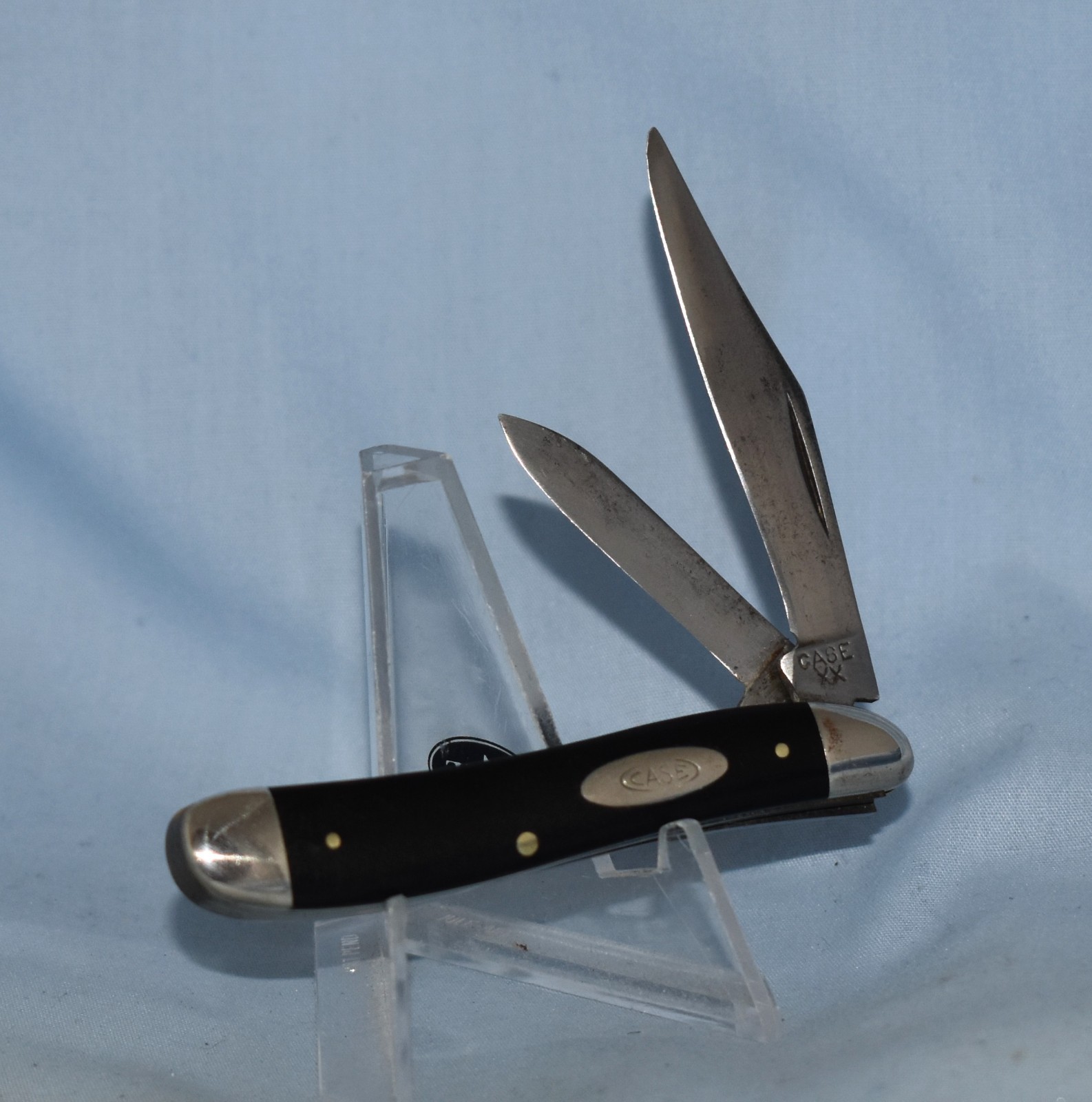 RARE VINTAGE CASE XX SLICK BLACK PEANUT JACK KNIFE 2220 1940-64