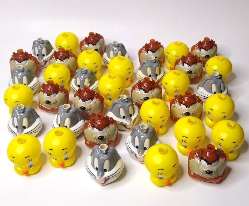 VTG Christmas Blow Mold Looney Tunes String Light Covers (39), Taz Bugs Tweety