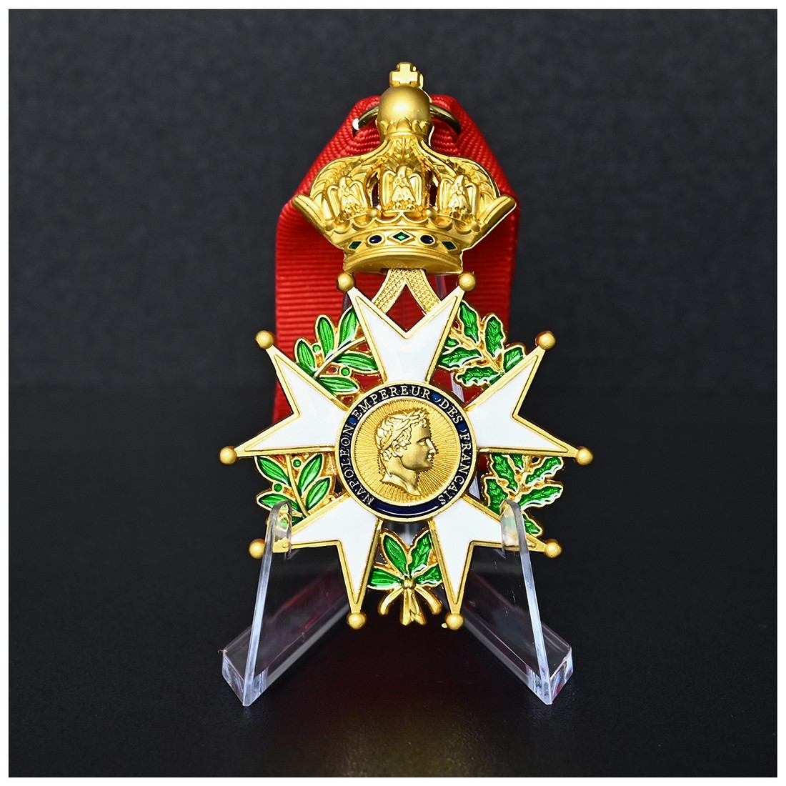 French Legion of Honor Grand Officer Badge - Napoleon Era Plated Enamel Medal