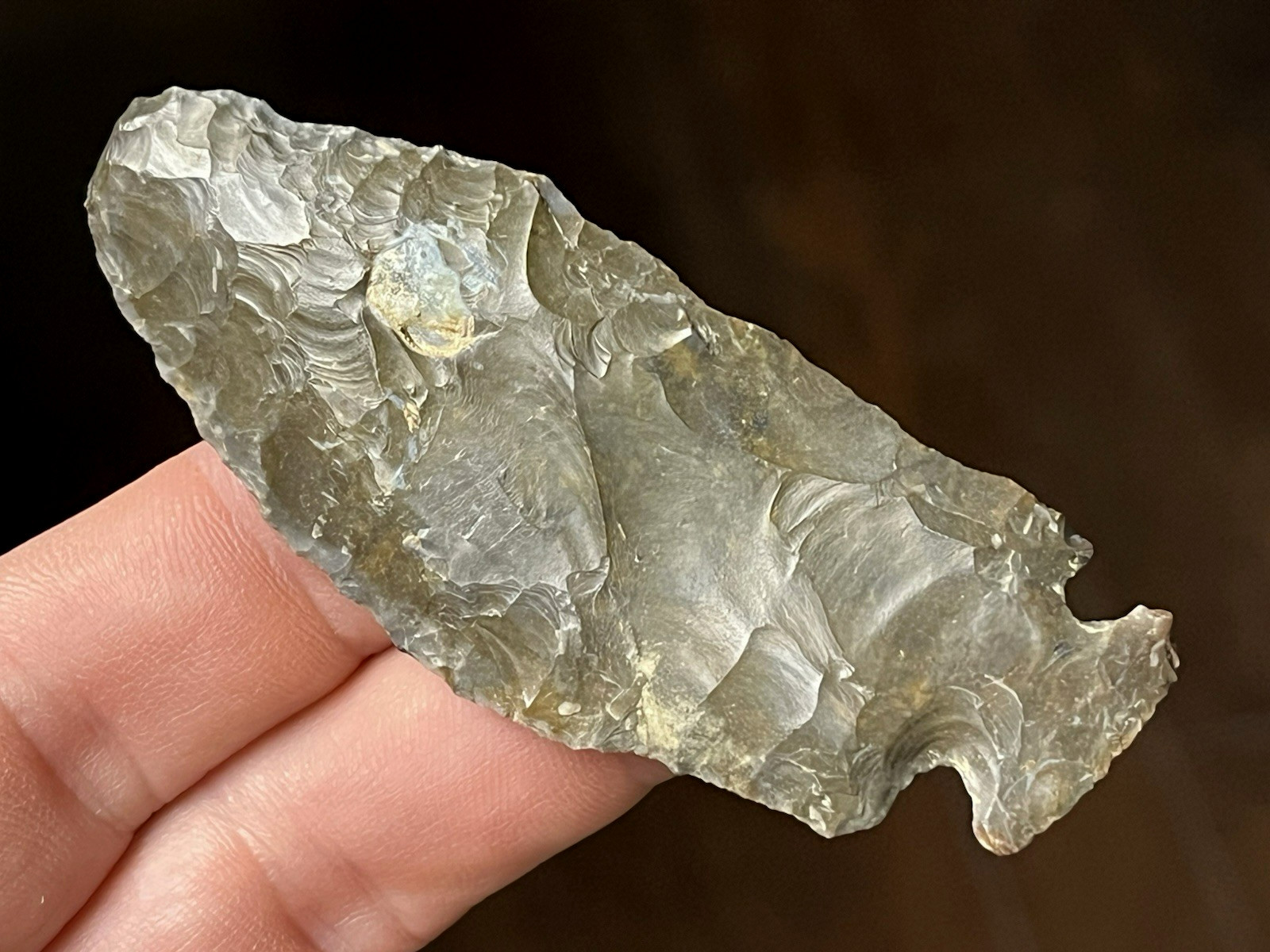 EXCEPTIONAL OHIO EDGEFIELD KNIFE AUTHENTIC ARROWHEAD INDIAN ARTIFACT BG