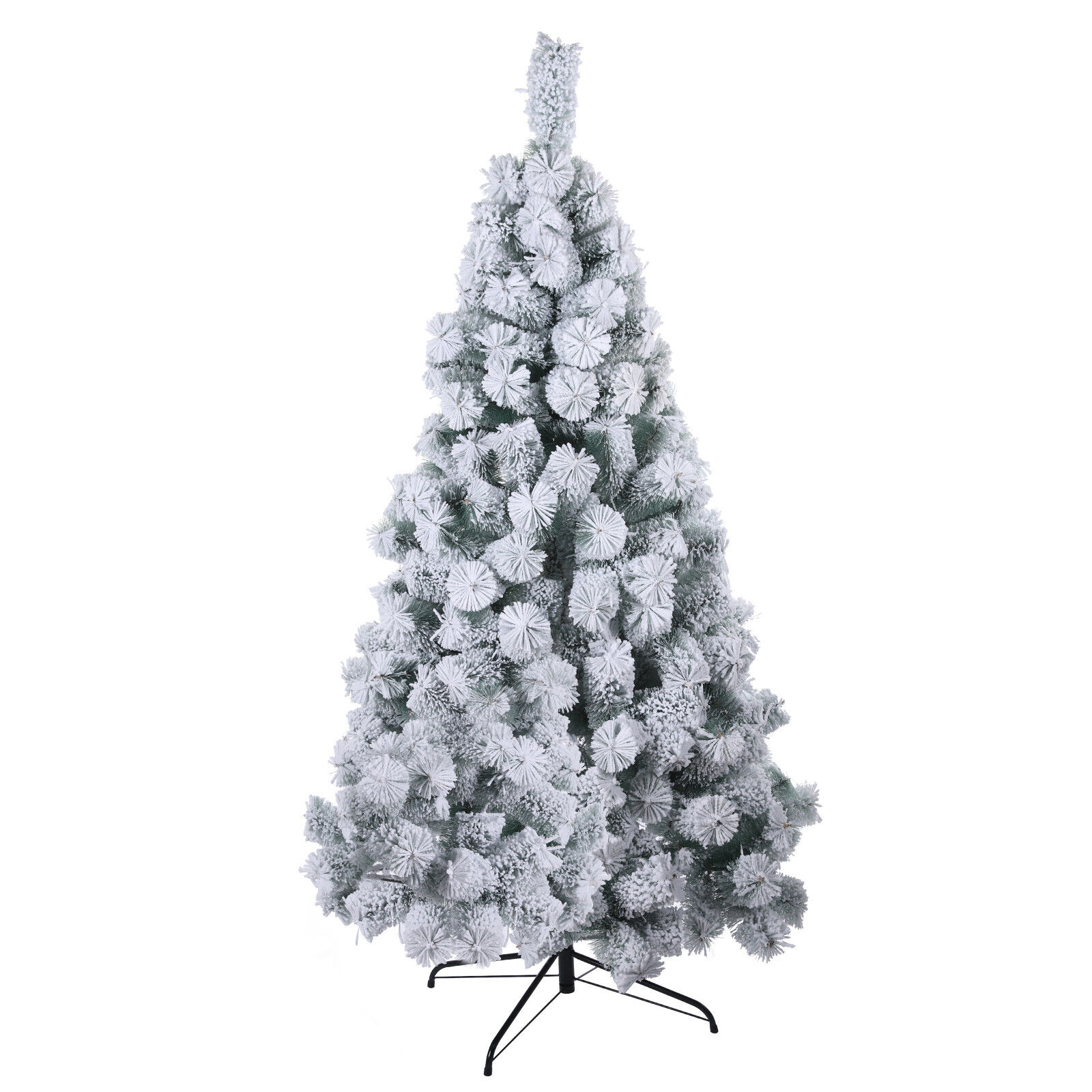 Artificial Christmas Tree White Snow Covered Xmas Decorations Decor With Stand