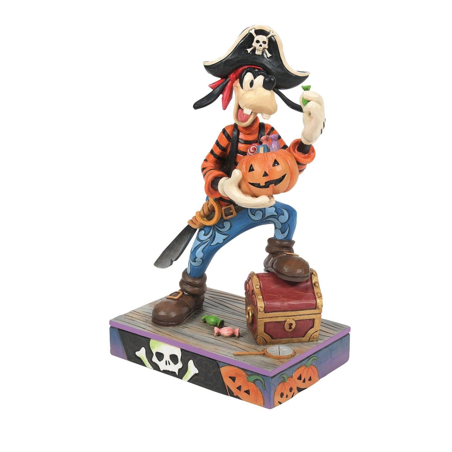 Jim Shore Disney GOOFY PIRATE COSTUME FIGURINE-CAPTAIN OF CANDIES 6014356 NEW