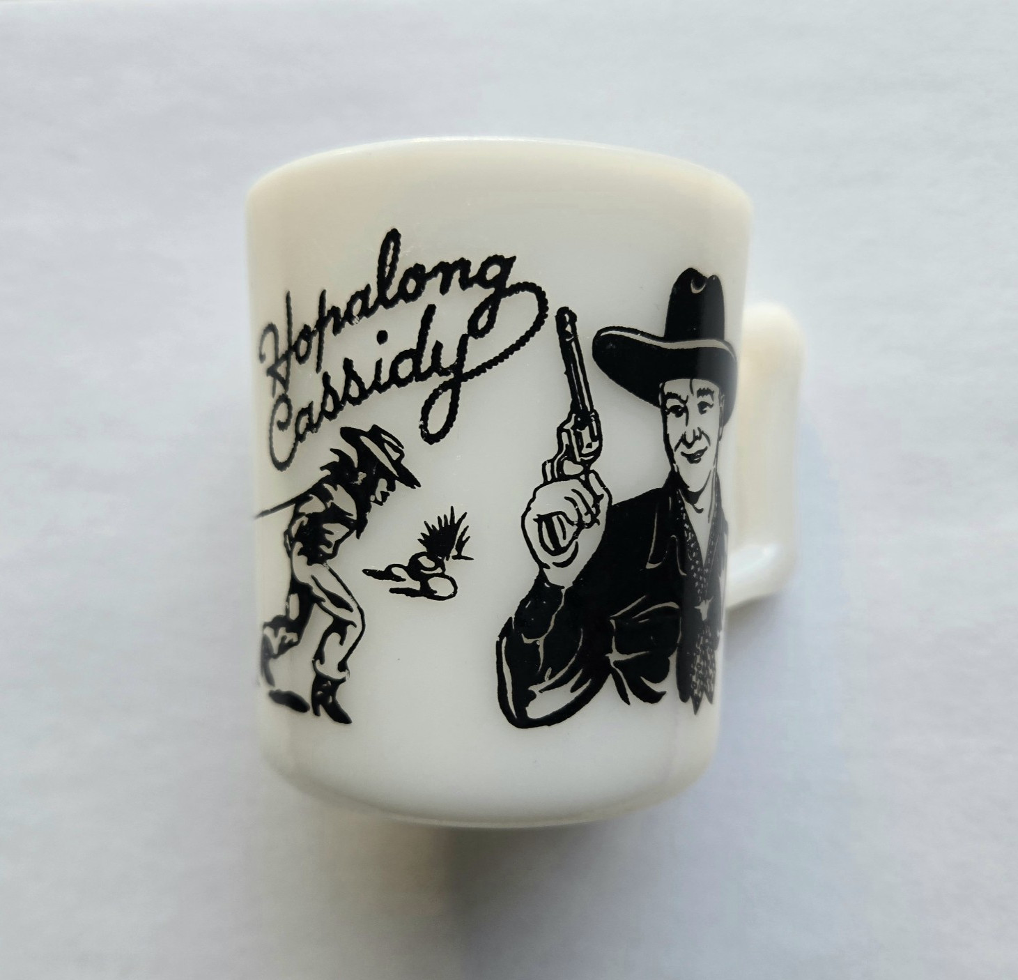 Hopalong Cassidy Milk Mug Cup, Vintage 1950s