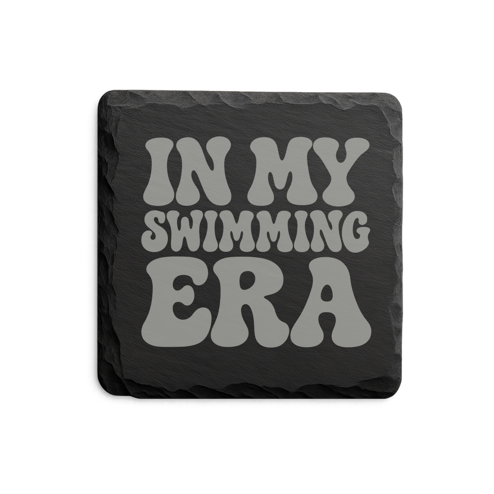 In My Swimming Era Slate Coaster, Funny Swimmer Gift, Swim Team Gift, Swimming