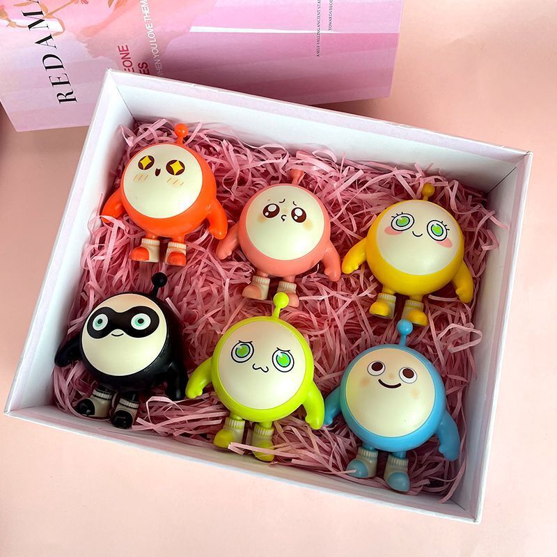 Egg Party Blind Box Figures Game Doll Decoration Complete Set of 6 Pieces Gift 