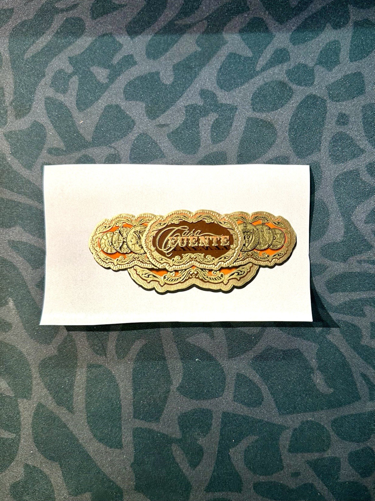 Arturo Fuente Casa Fuente Real Cigar Band Converted To Permanent Sticker Decal