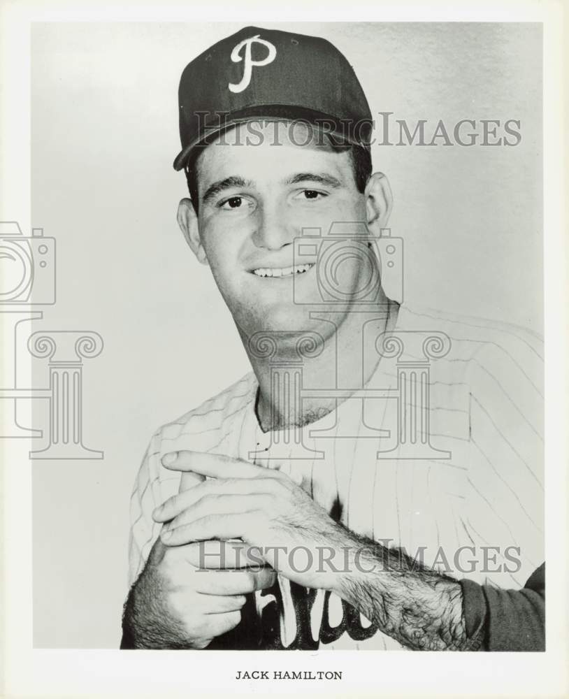 1963 Press Photo Philadelphia Phillies Baseball Player Jack Hamilton - lrs27534
