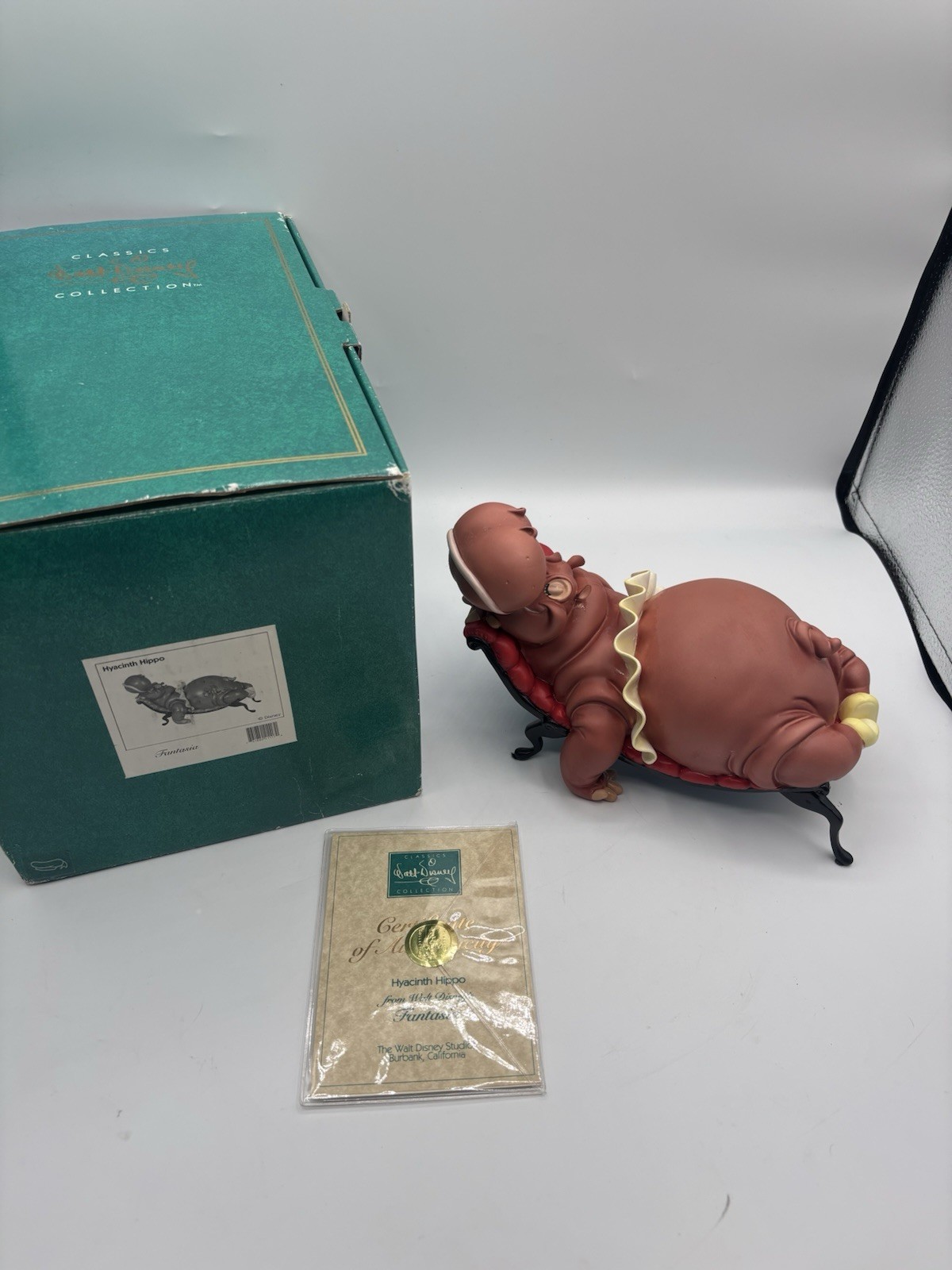 Hyacinth Hippo Figurine of Fantasia Disney Classics WDCC Box COA
