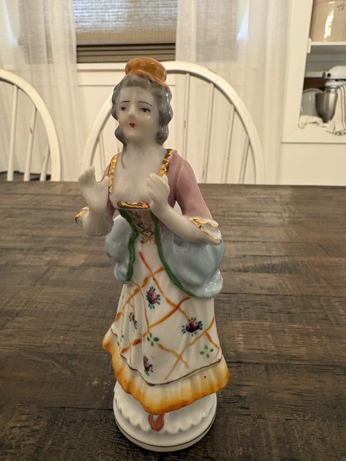 Vintage Occupied Japan Lady Figurine Floral 6.5” Vintage Occupied Japan Lady Figurine Floral 6.5”