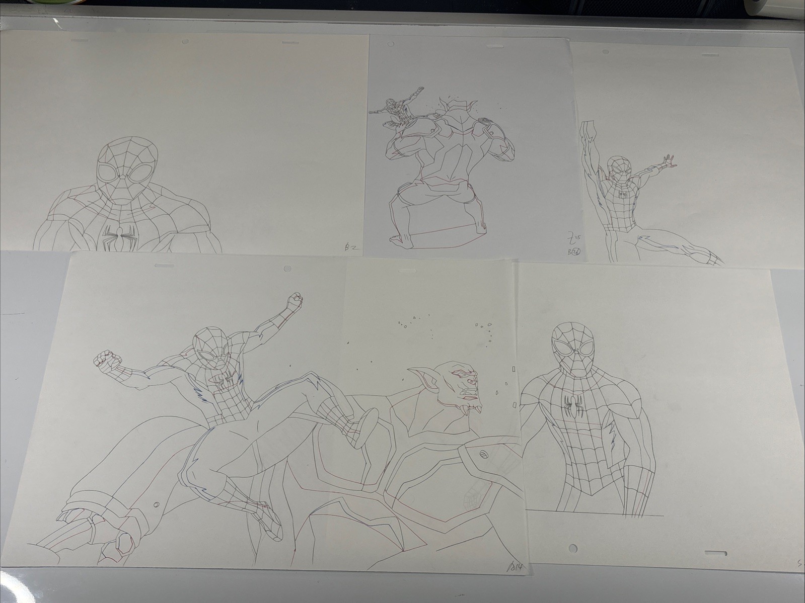 SPIDERMAN Animation Cels Production Art Comic Ultimate Spider-Man #3 S11
