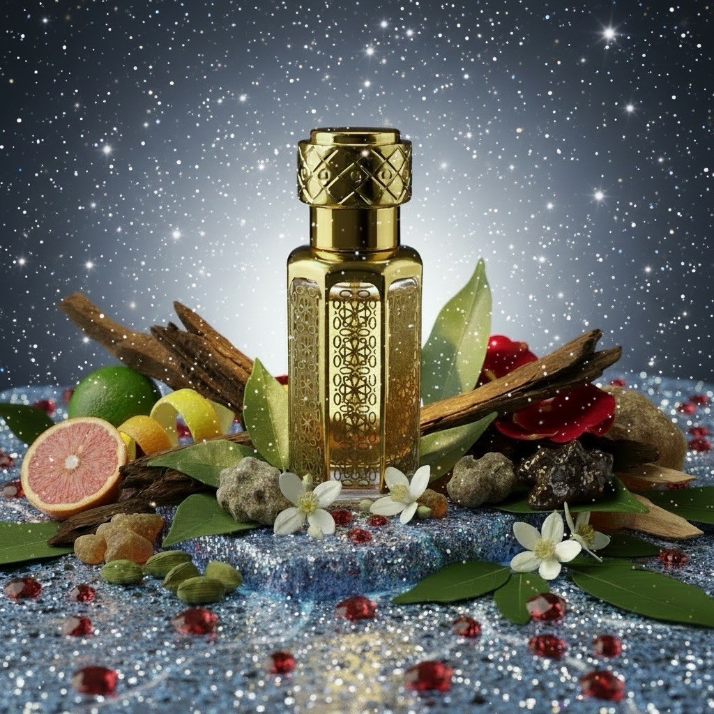 Ambergris Nuit | Pure Uncut Long-Lasting Arabian Perfume Oil Attar | Luxury 12ml
