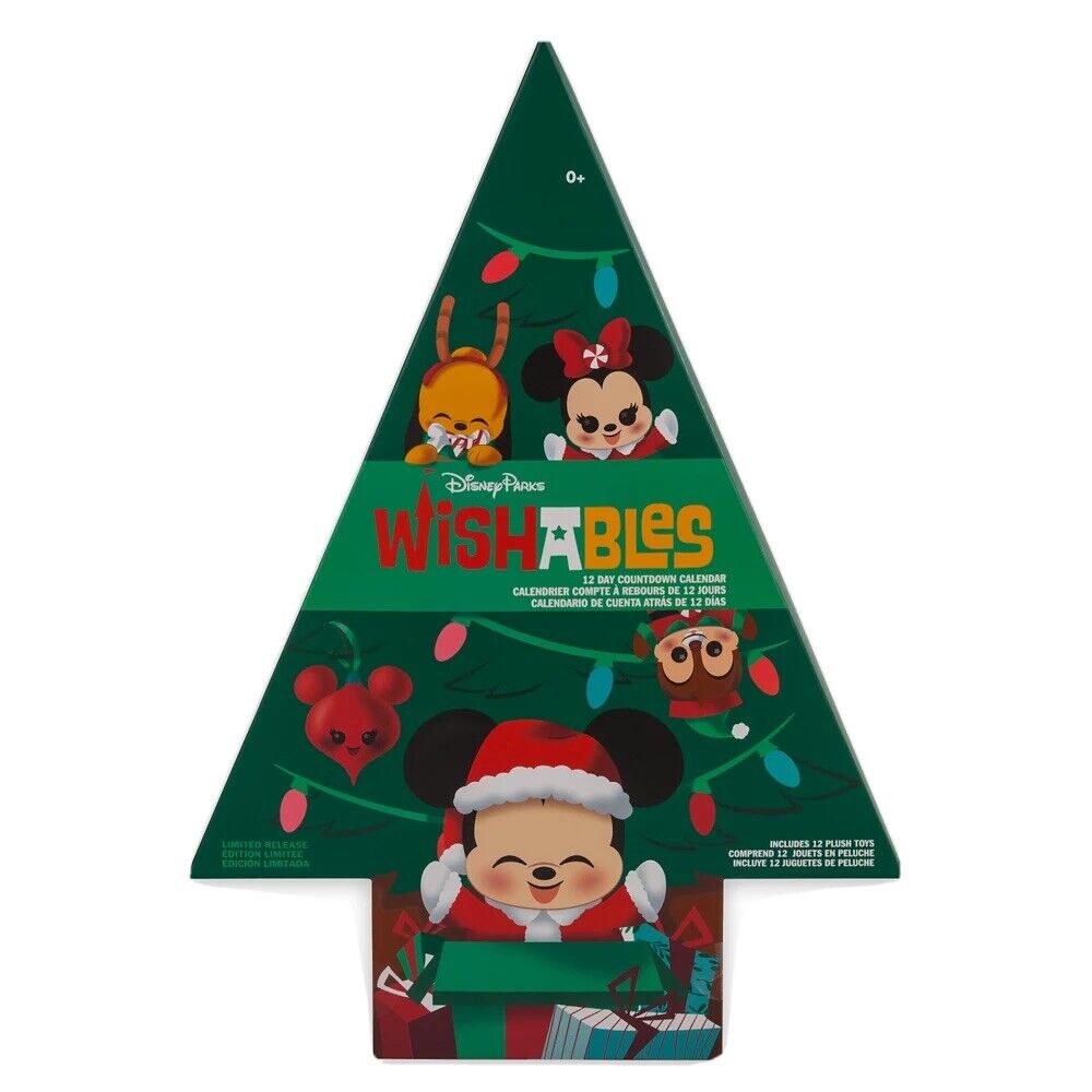 Mickey Mouse and Friends Disney Parks Wishables Plush Advent Calendar In Stock