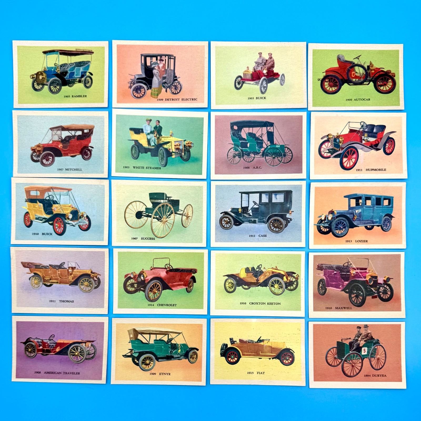 1959 Parkhurst U-339-16 Old Time Cars Incomplete Set 32/64 (200435)