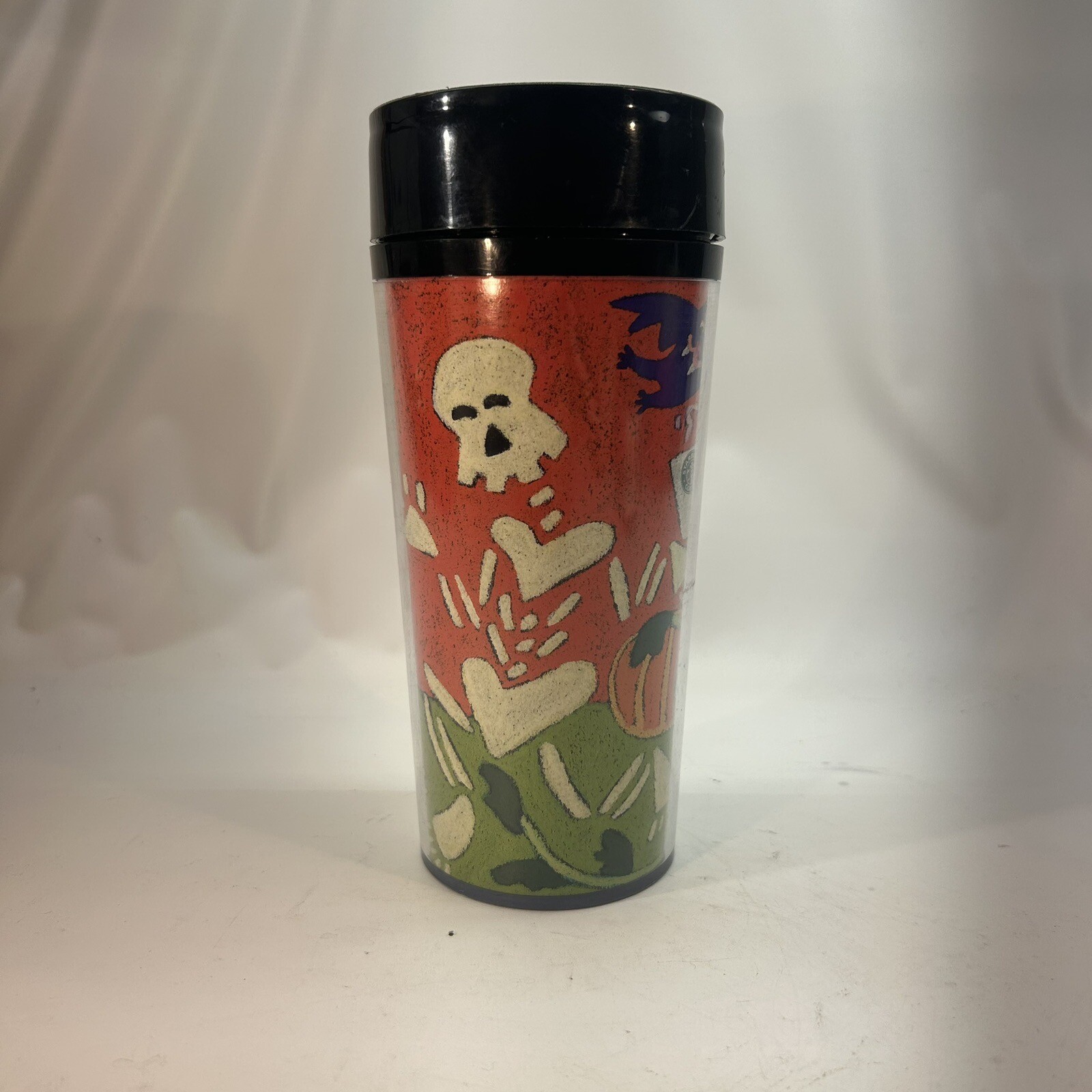 Vintage 1999 Y2K Starbucks 16oz Halloween Glow In Dark Tumbler Nancy Coffelt