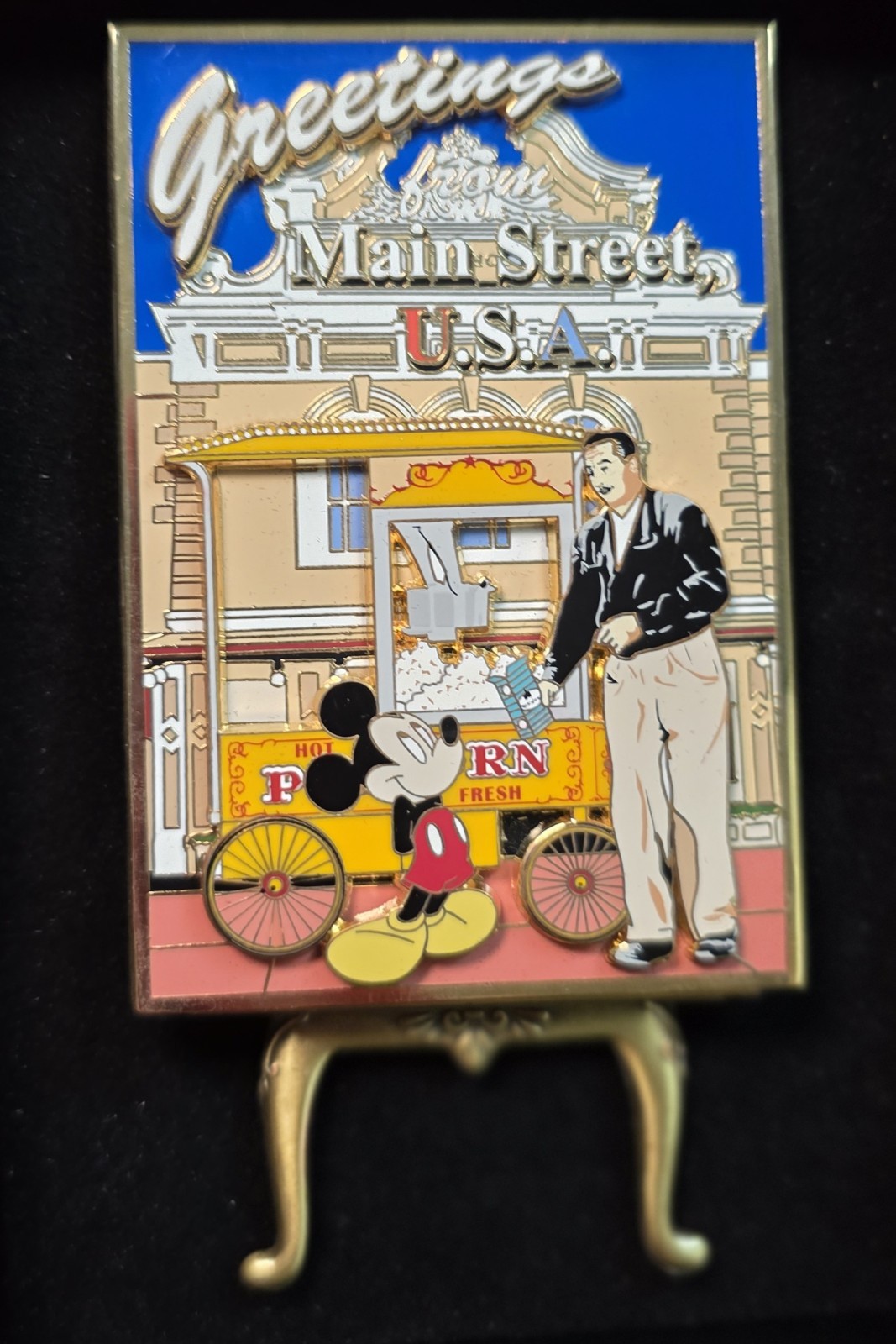 ●2005 ● 50th Anniversary Jumbo Pin Greetings From Main Street USA Walt Disney 