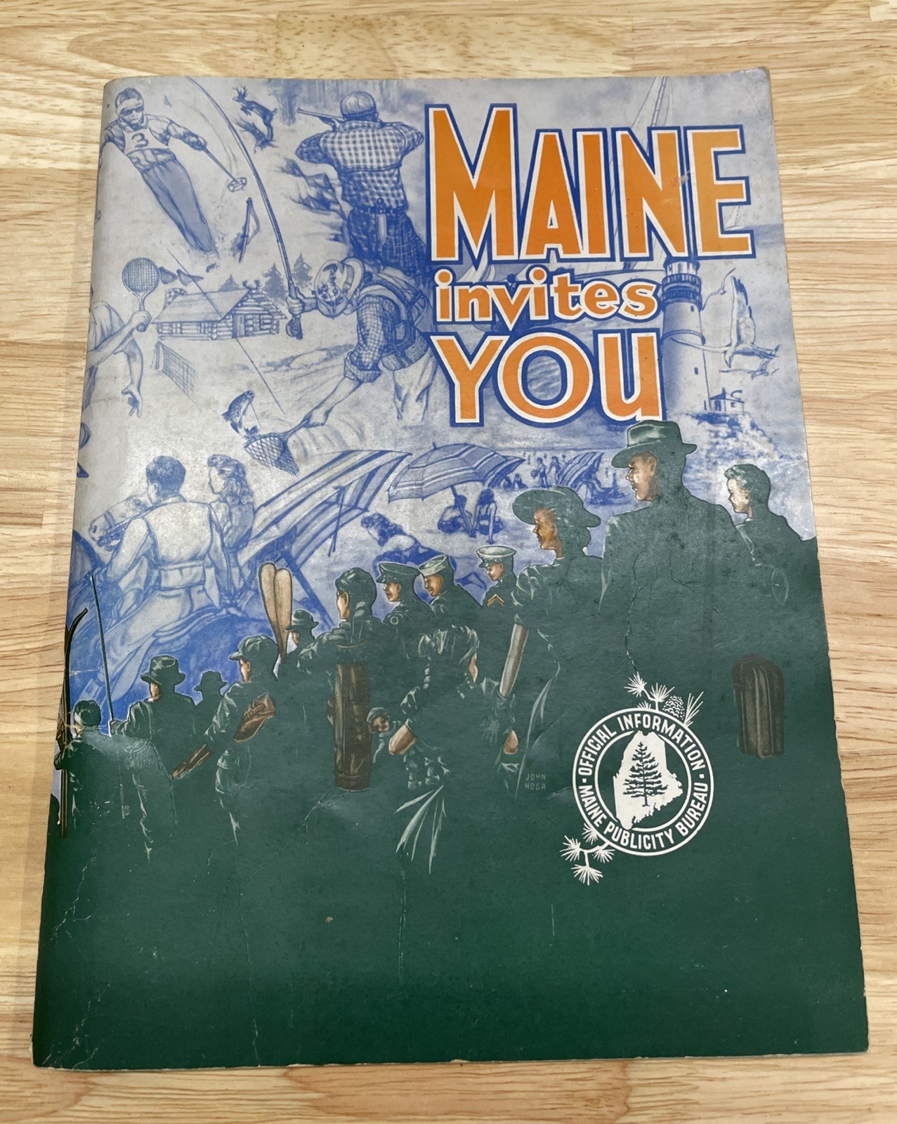 Antique 1945 Maine Invites You Magazine 144 pp Tourism Travel Hotels Camps Lodge Antique 1945 Maine Invites You Magazine 144 pp Tourism Travel Hotels Camps Lodge