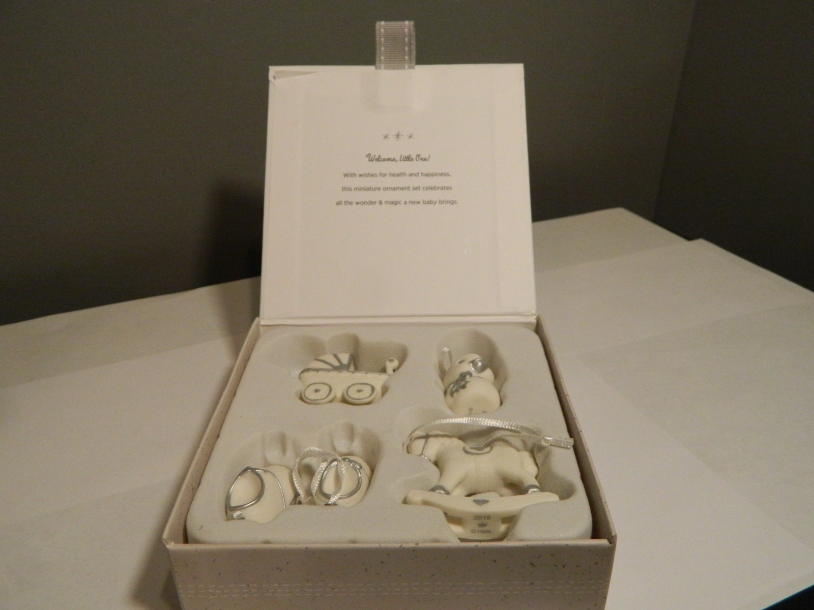 HALLMARK KEEPSAKE WELCOME BABY 4 PIECE ORNAMENT SET