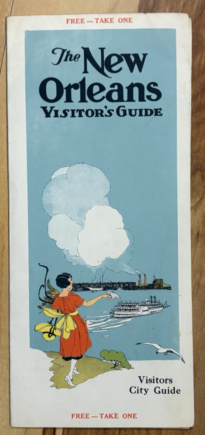 1920-30\'s  Tourist Brochure with Map of New Orleans LA