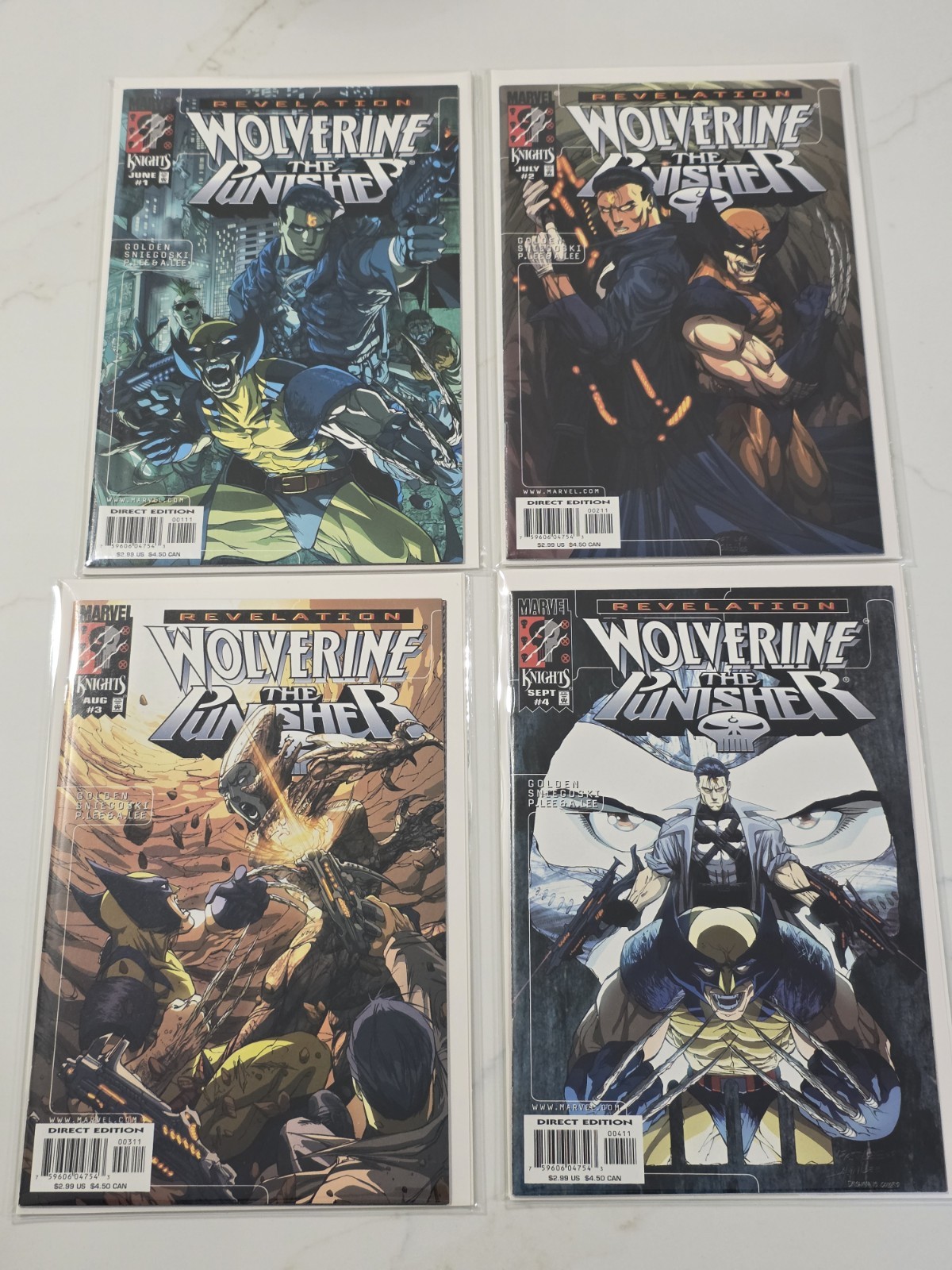 Wolverine Punisher: Revelation 1-4 SET Marvel Knights 1999