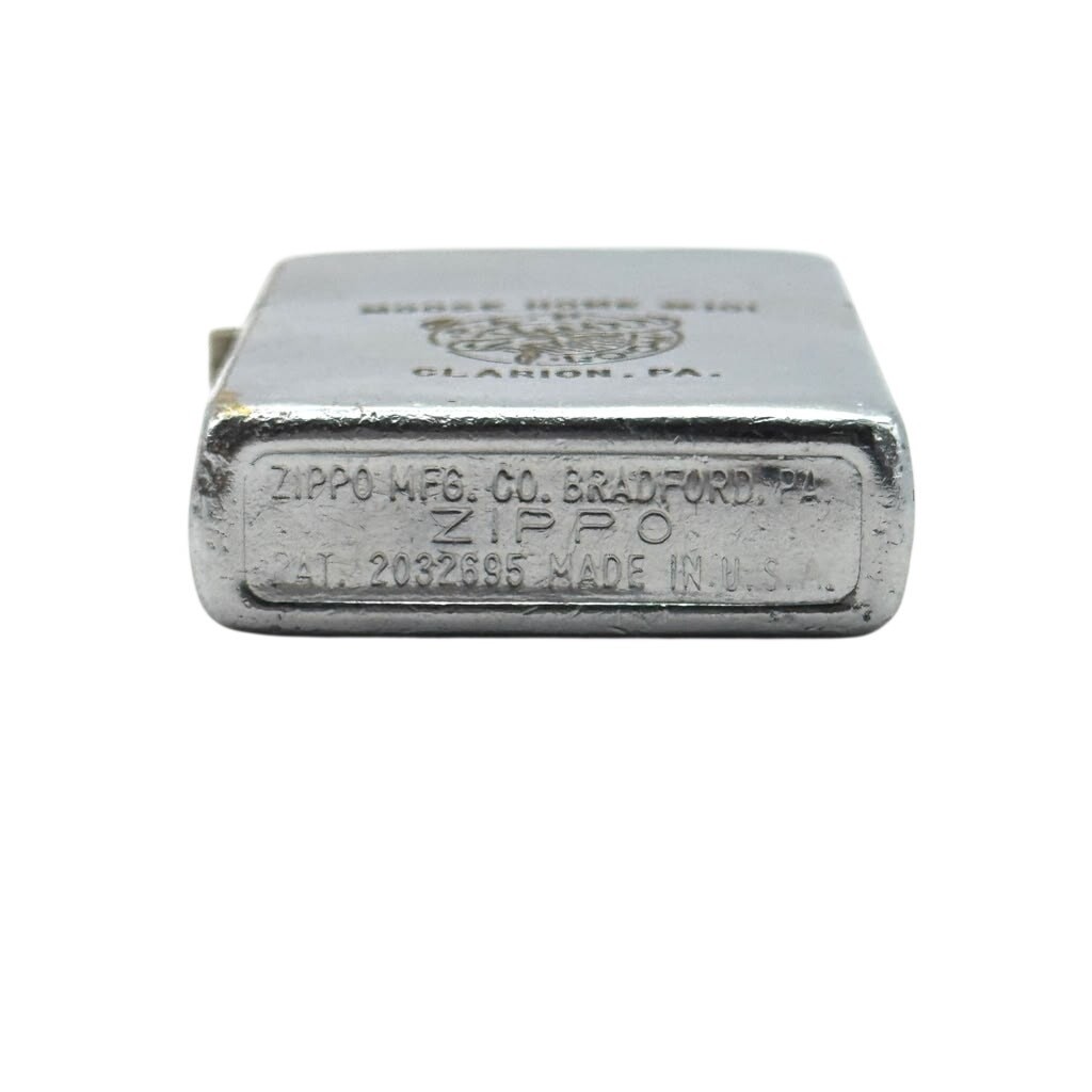 1951-1953 Zippo Moose Home 101 Clarion PA Chrome Lighter Nonmatching Insert USA