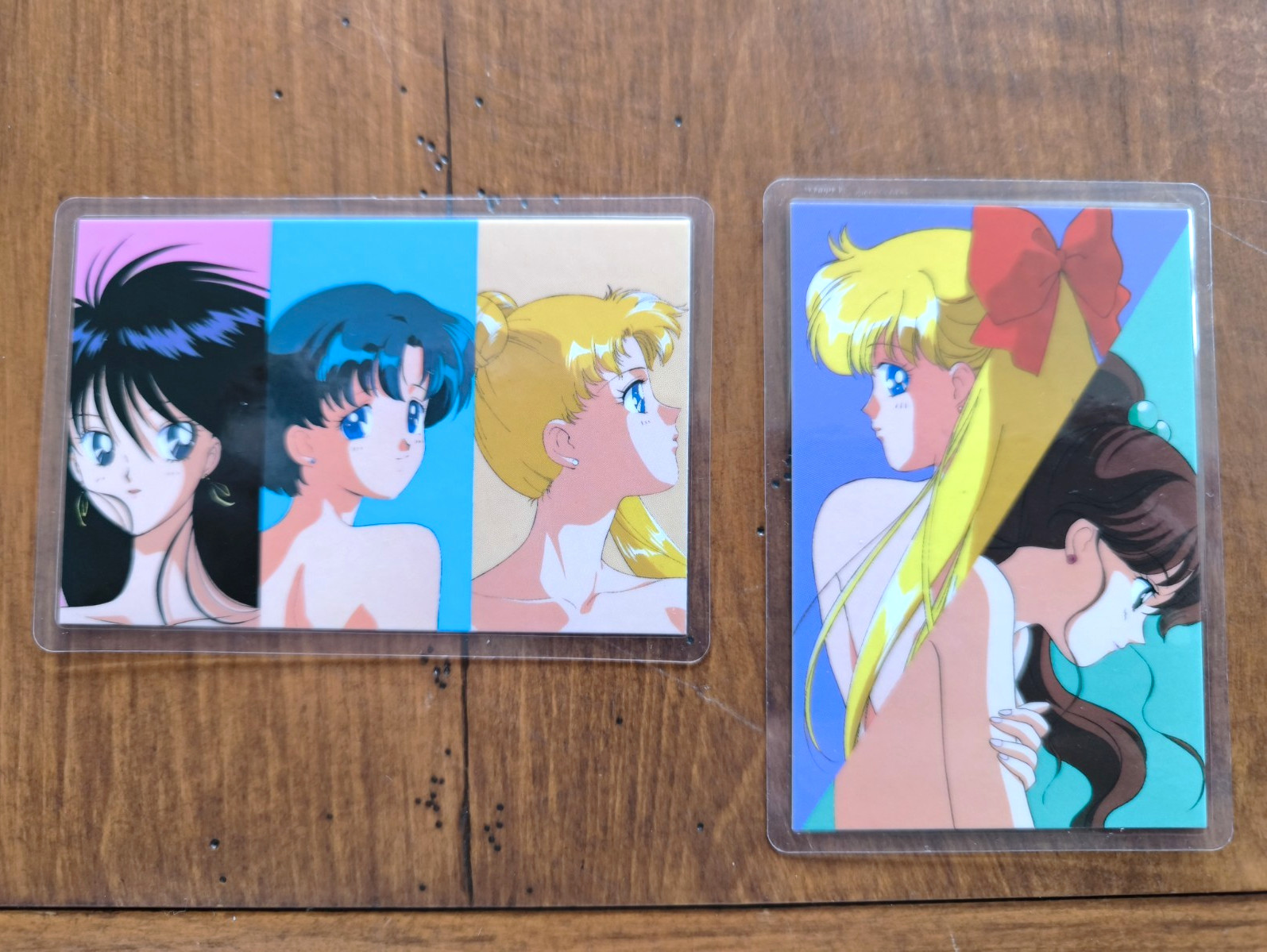 Vintage Sailor Moon R Japanese Card Lot (2) Movic / Seika / Toei