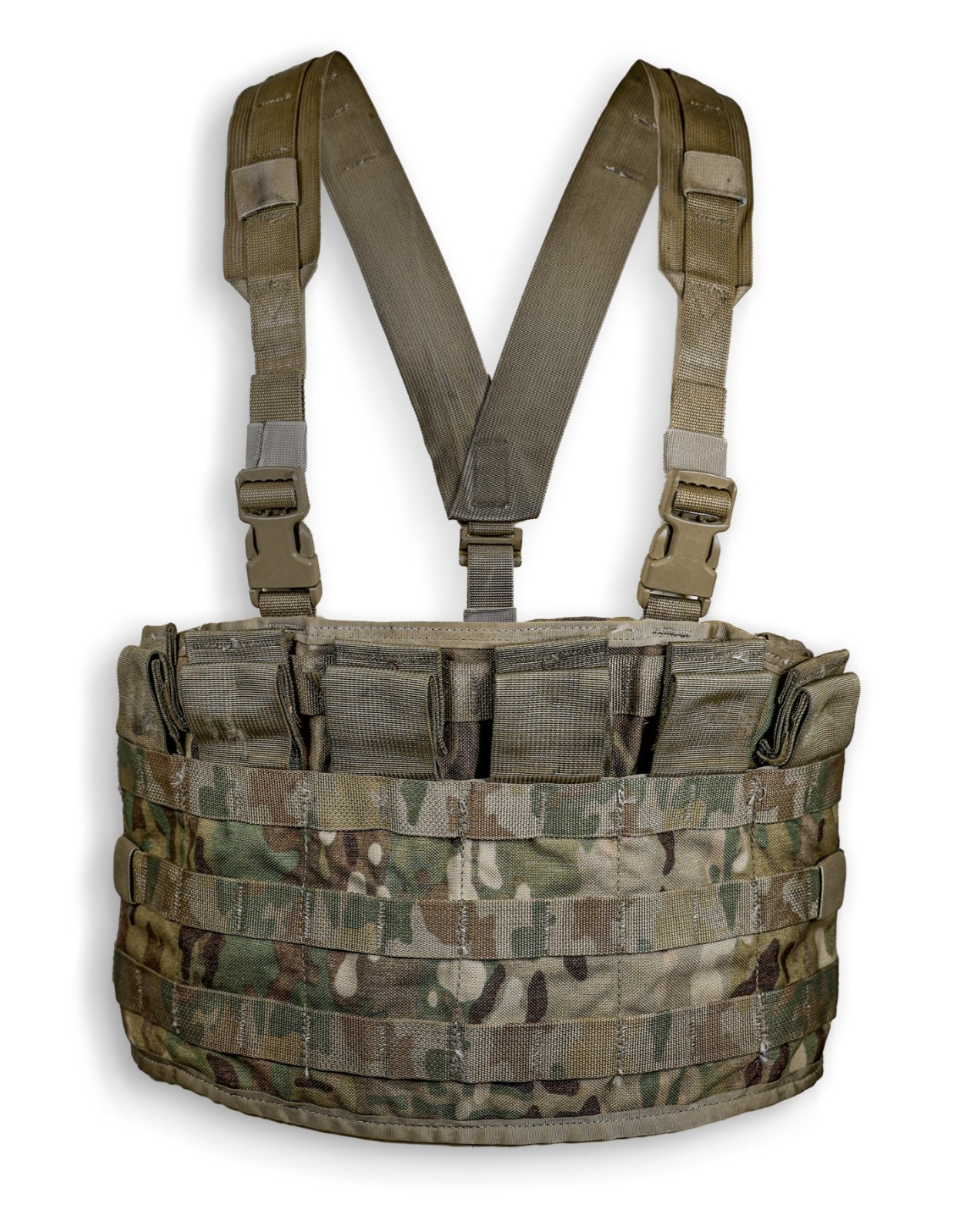 US Army OCP Multicam Molle II Tactical Assault Panel TAP Chest Rig Harness Vest