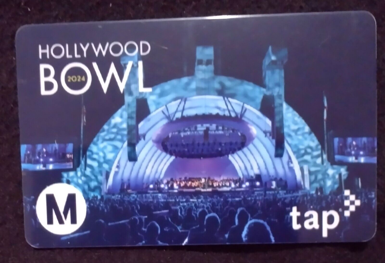 Los Angeles Metro Hollywood Bowl TAP Fare Card Bus Subway