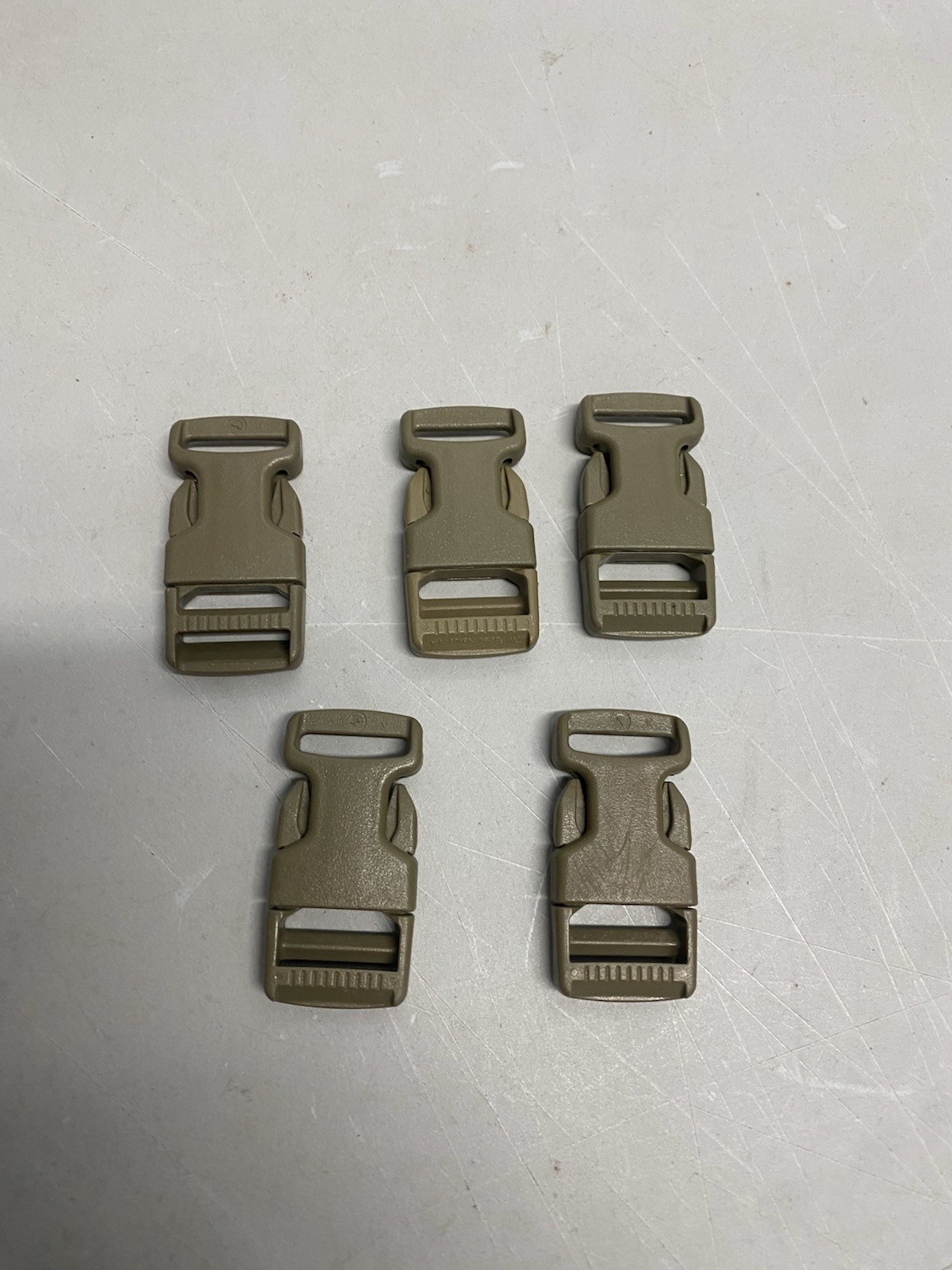 5 Pair Of USGI ITW Buckles Male/Female Tan OCP Multicam Military Grade Plastic