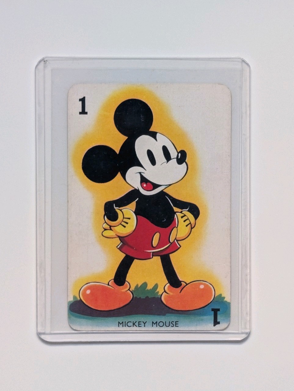 Mickey Mouse 1938 Castell Bros Shuffled Symphonies Blue Back Walt Disney Card