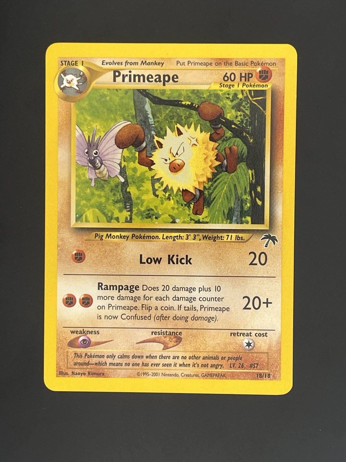 Primeape 18/18 Southern Islands NM WOTC  English 2001