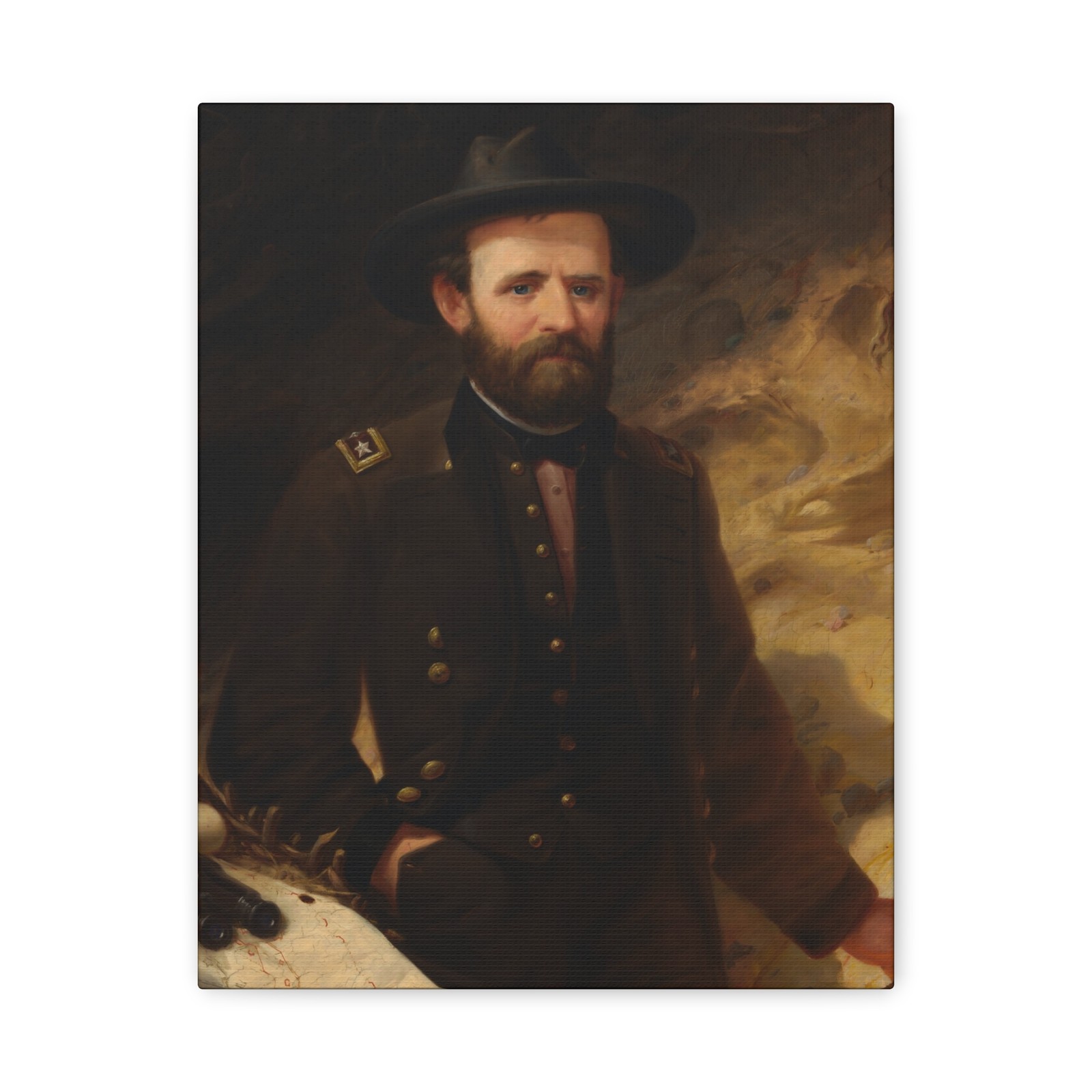 Ole Peter Hansen Balling - Ulysses S. Grant - 1865 - Canvas Wall Art