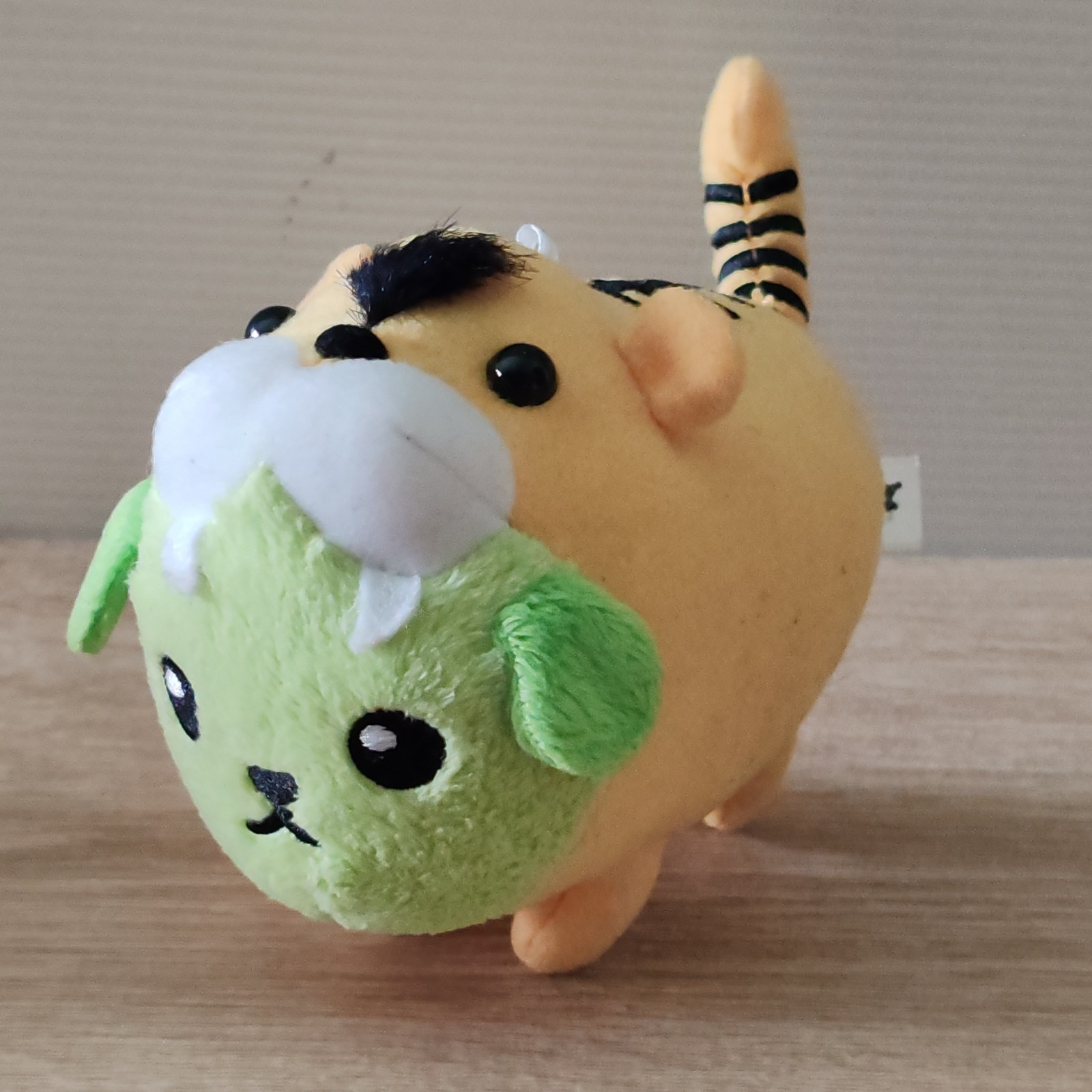 Mameshiba Edamame Tiger Bean Costume Plush Doll keychain Taito Prize Japan 4.5\