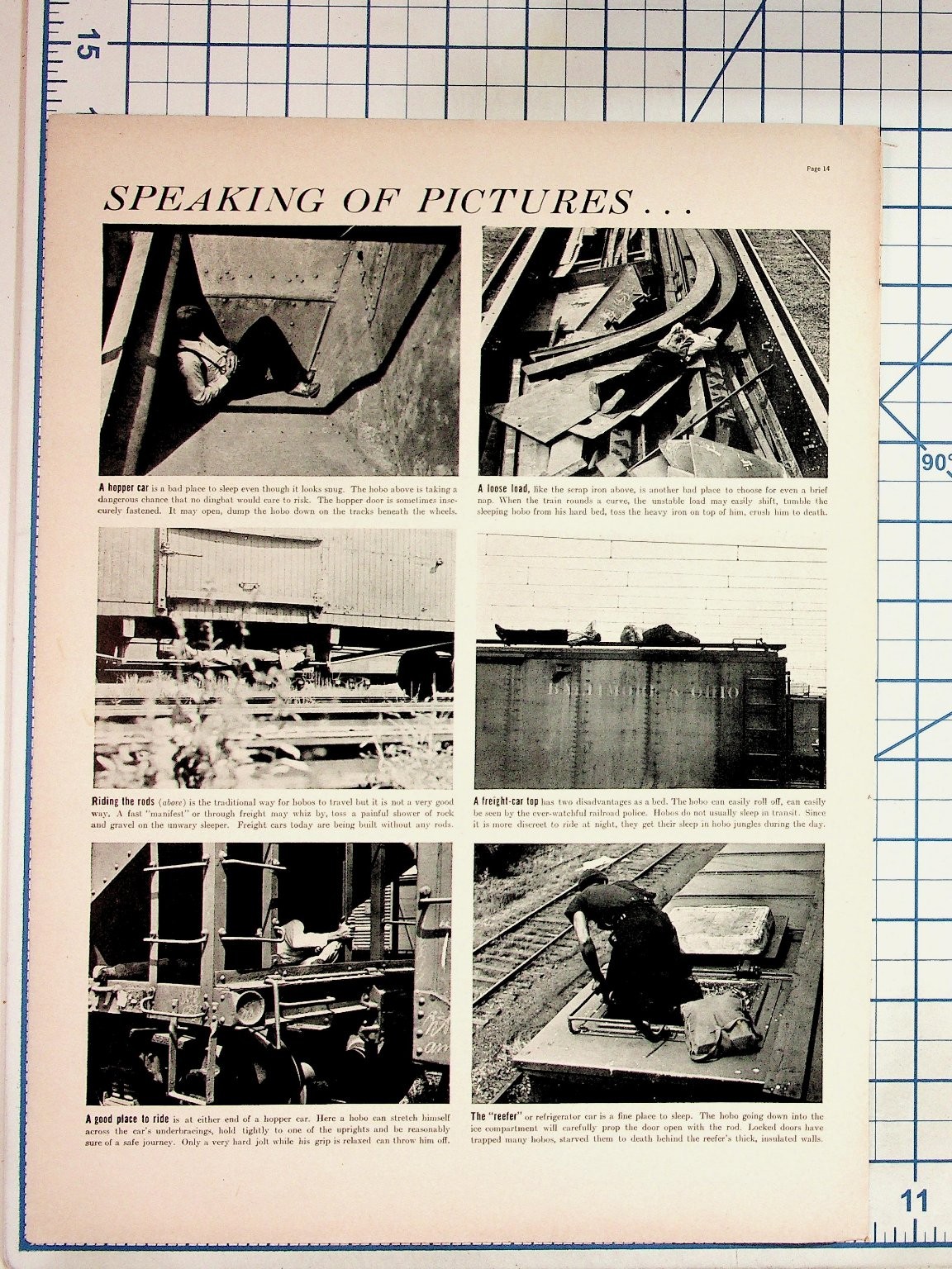 1930s Hobo Life Train Travel Magazine Article & Fels-Naptha Ad Ephemera 1930s Hobo Life Train Travel Magazine Article & Fels-Naptha Ad Ephemera