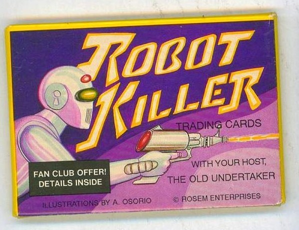 1990 ROBOT KILLER Old Undertaker NICE UNOPENED WAX CARD PACK Rosem Enterprises