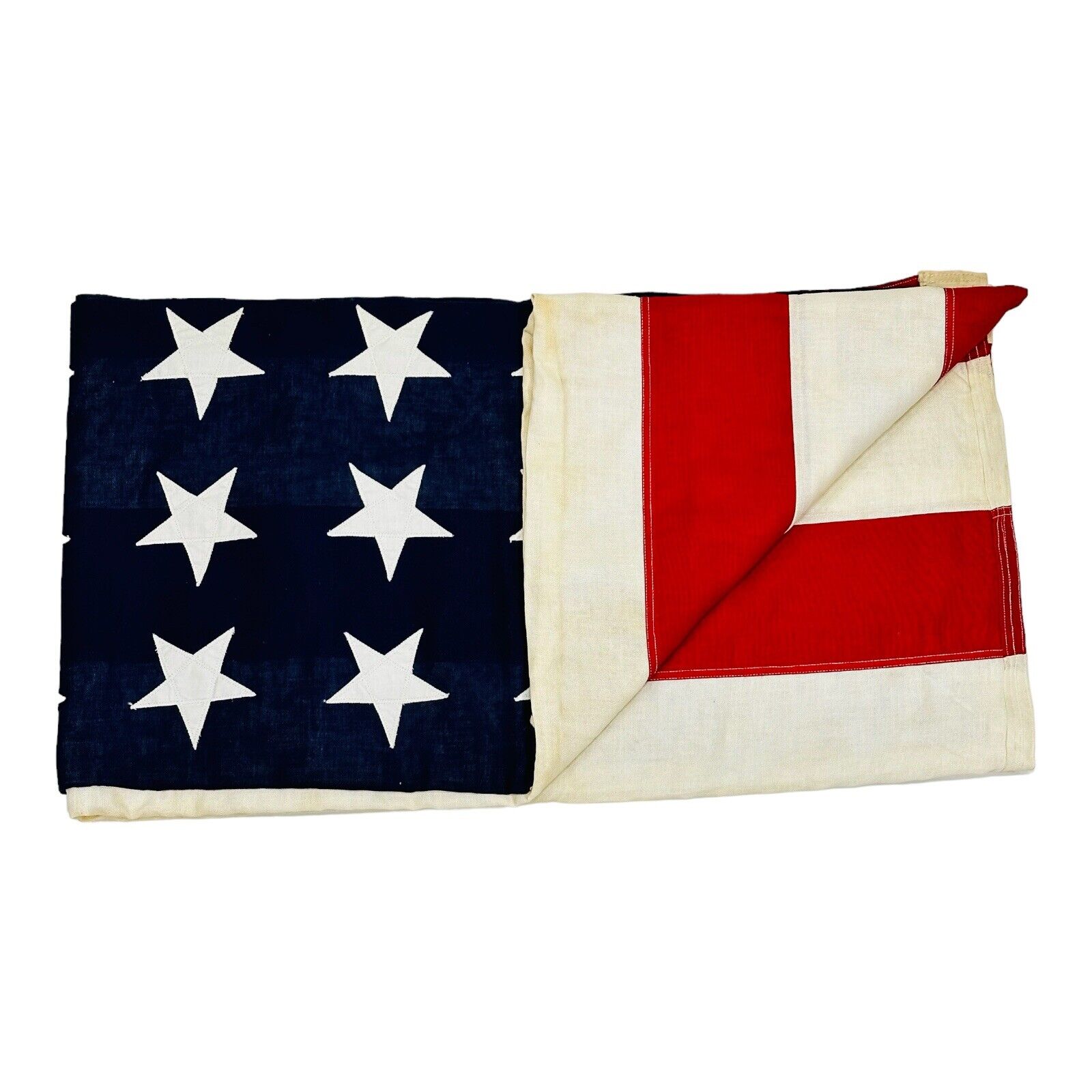 Vintage Bulldog Flag 48 stars 5 x 9 1/2 U.S. United States